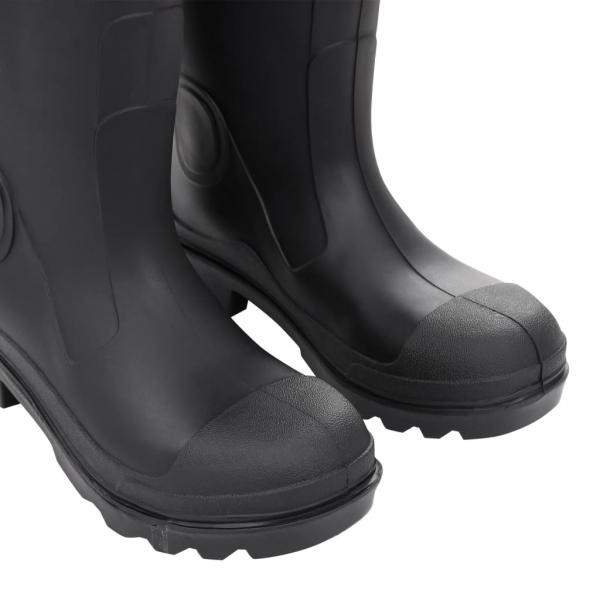 Gummistiefel mit Herausnehmbarem Innenfutter Schwarz Gr. 39 PVC