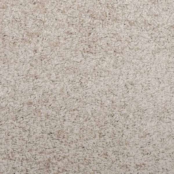 Shaggy-Teppich PAMPLONA Hochflor Modern Beige Ø 240 cm