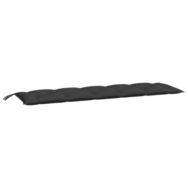 Gartenbank-Auflage Schwarz 180x50x7 cm Oxford-Gewebe