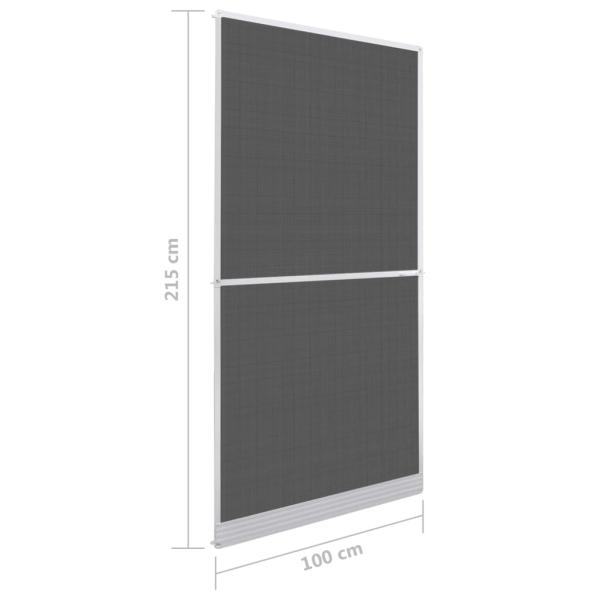 Insektenschutz mit Scharnieren für Türen 100x215 cm Weiß