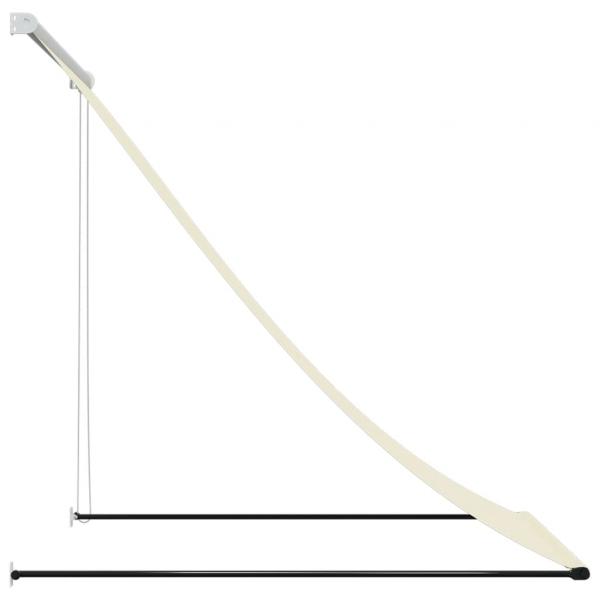 Markise Einziehbar Creme 150x150 cm Stoff und Stahl