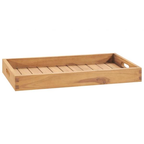 ARDEBO.de - Serviertablett 60x35 cm Massivholz Teak