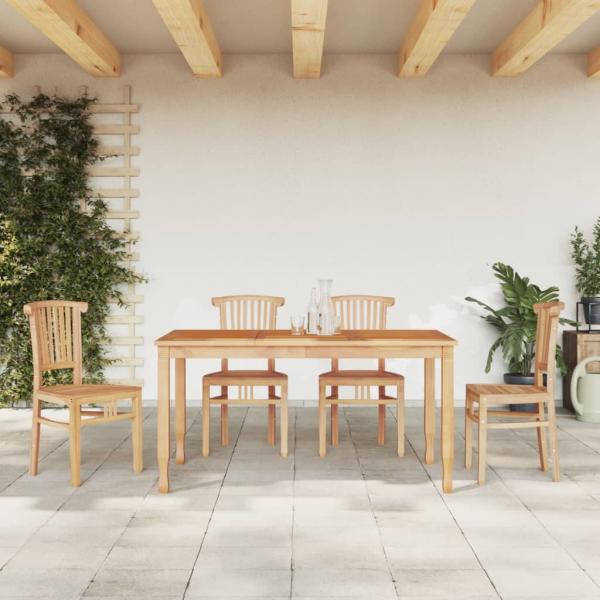 ARDEBO.de - 5-tlg. Garten-Essgruppe Massivholz Teak