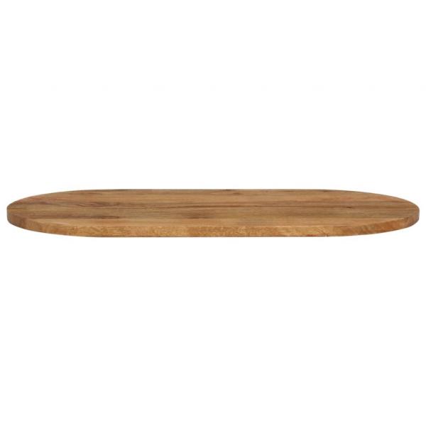 Tischplatte 140x50x2,5 cm Oval Massivholz Mango