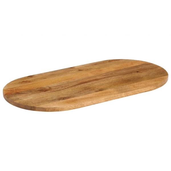 ARDEBO.de - Tischplatte 100x50x3,8 cm Oval Massivholz Mango