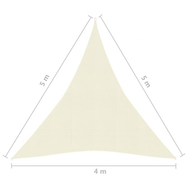 Sonnensegel 160 g/m² Cremeweiß 4x5x5 m HDPE