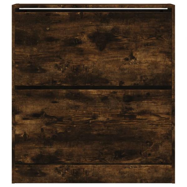 Schuhschrank Räuchereiche 80x21x87,5 cm Holzwerkstoff