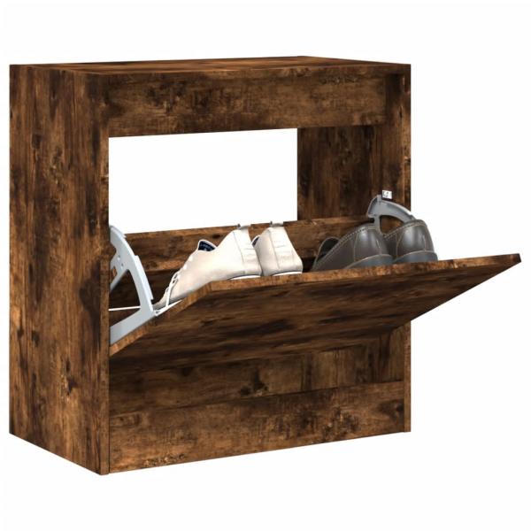 ARDEBO.de - Schuhschrank Räuchereiche 60x34x63,5 cm Holzwerkstoff