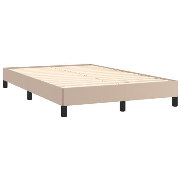 Boxspringbett mit Matratze & LED Cappuccino-Braun 120x190 cm