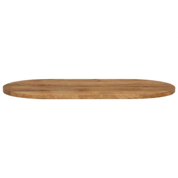 Tischplatte 140x60x2,5 cm Oval Massivholz Mango