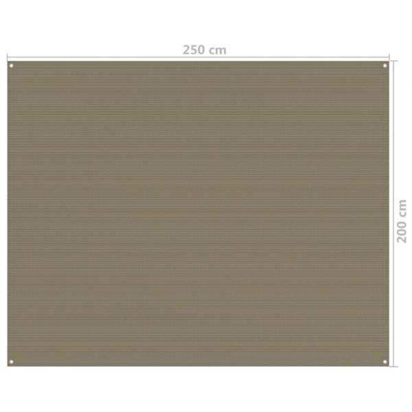 Zeltteppich 250x200 cm Taupe