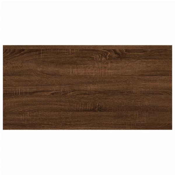 Wandregale 4 Stk. Braun Eichen-Optik 60x20x1,5 cm Holzwerkstoff