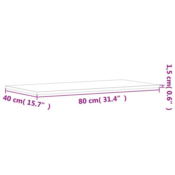 Wandregale 4 Stk. Grau Sonoma 80x40x1,5 cm Holzwerkstoff