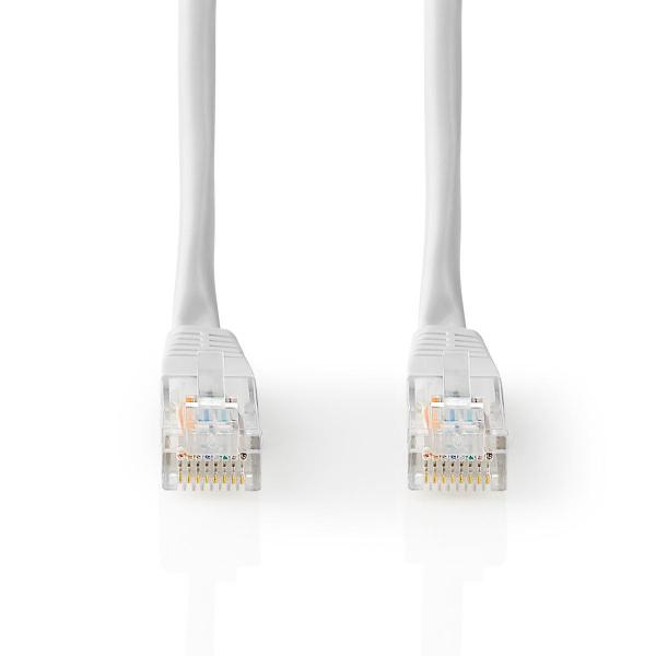 CAT5e-Netzwerkkabel | U/UTP | RJ45 Stecker | RJ45 Stecker | 7.50 m | Rund | PVC | Weiss | Aufhänger (Menge: 30 je Bestelleinheit)