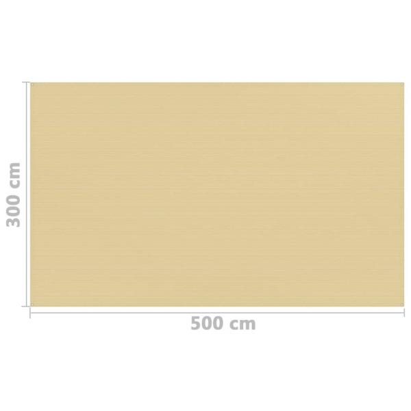 Zeltteppich 300x500 cm Beige