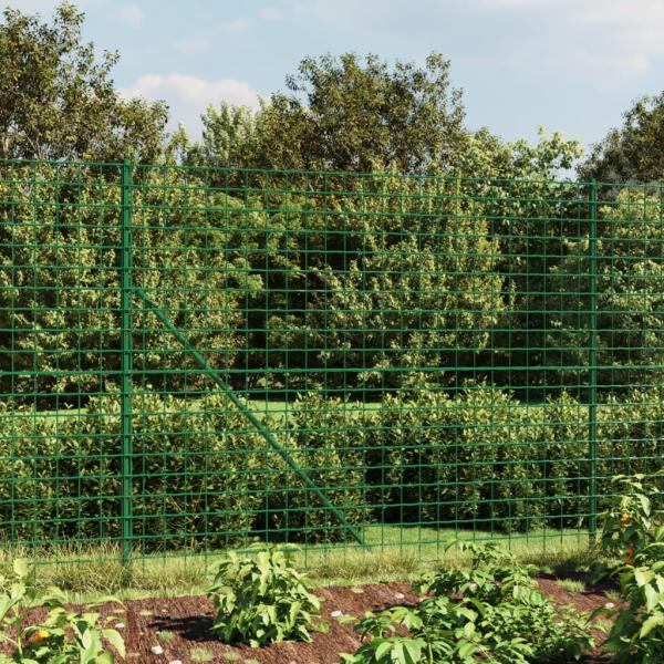 ARDEBO.de - Maschendrahtzaun mit Bodenhülsen Grün 1,4x10 m