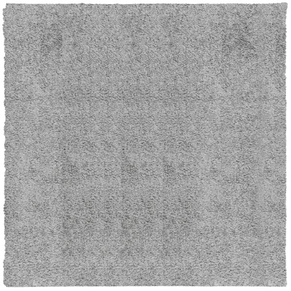 Shaggy-Teppich PAMPLONA Hochflor Modern Grau 200x200 cm