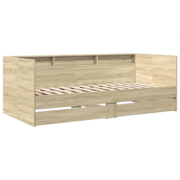 Tagesbett mit Schubladen Sonoma-Eiche 90x190 cm Holzwerkstoff