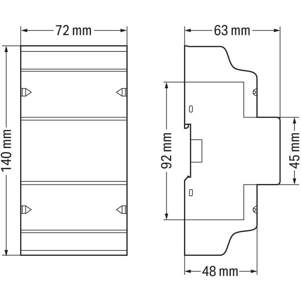 Wago 879-3020 Energieverbrauchszähler für Direkatnschluss, 65A, 3x230/400V, 50Hz, Modbus, M-Bus, 2 x S0-Schnittstelle, 4PS