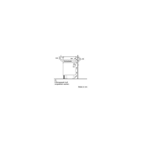 Neff BX48PIB EEK: A Backofen Set (B2CCG6AK0+T58SHF1L0) mit Induktionskochfeld, 60 cm breit, Kochfeld 80 cm breit, 71L, Pyrolytisch+Hydrolytisch, Kindersicherung, Grillfunktion, Quick start, schwarz