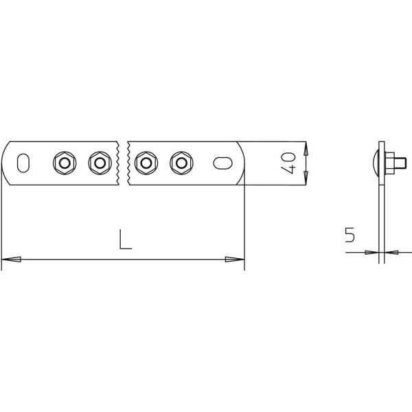 Bettermann 1802/5-CU Potentialausgleichsschiene, BigBar/5 Anschlüsse, 5xM10, Kupfer (5015830)