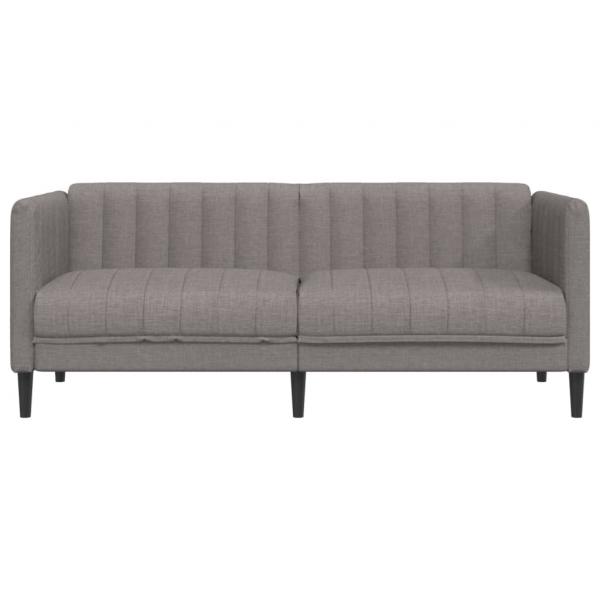 Sofa 2-Sitzer Taupe Stoff