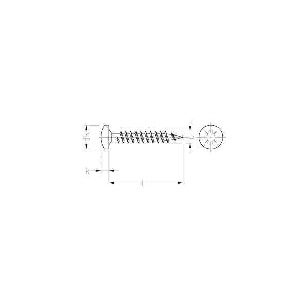 Joseph Dresselhaus 113502150560 JD-79Spanplattenschrauben, Pan Head Z, verzinkt, 5x60mm