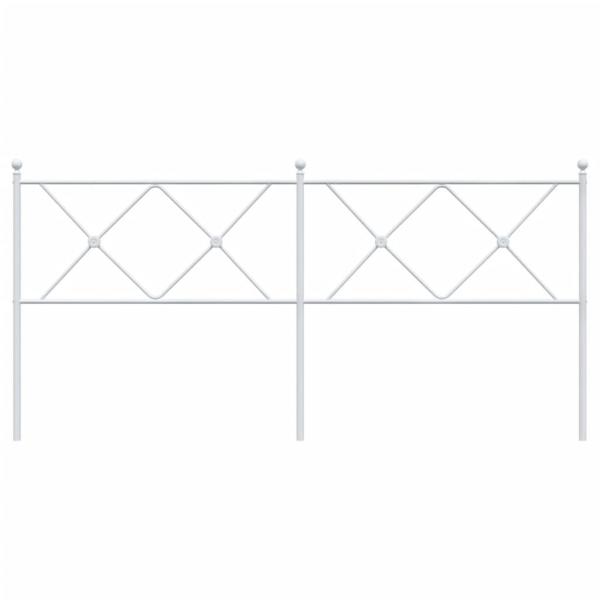 Kopfteil Metall Weiß 180 cm