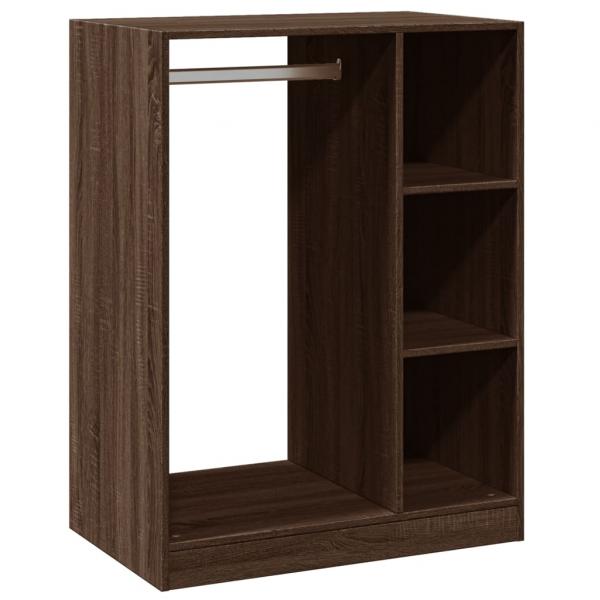 ARDEBO.de - Kleiderschrank Braun Eichen-Optik 77x48x102 cm Holzwerkstoff