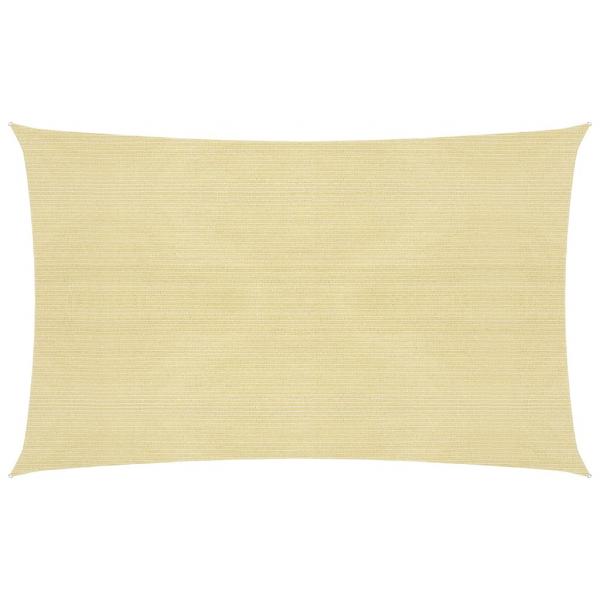 ARDEBO.de - Sonnensegel 160 g/m² Beige 2,5x4,5 m HDPE