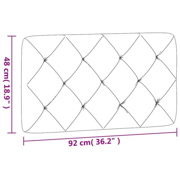 Kopfteil-Kissen Dunkelgrün 90 cm Samt