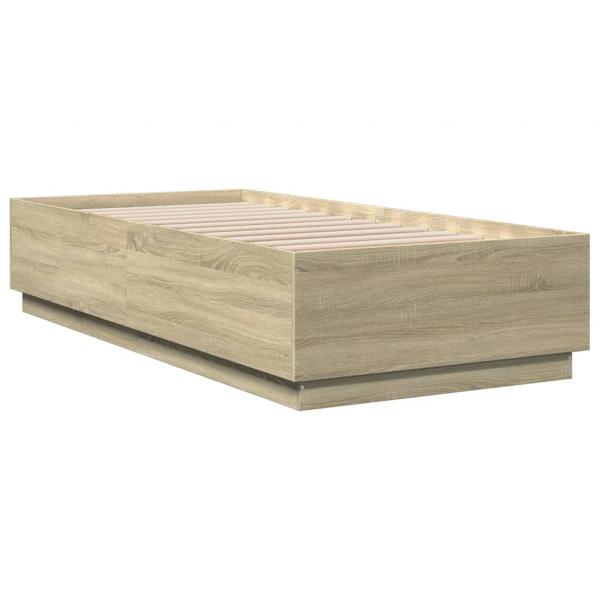 Bettgestell Sonoma-Eiche 90x200 cm Holzwerkstoff