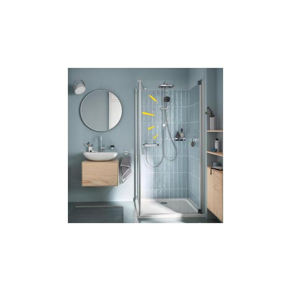 GROHE Vitalio Comfort 250 Flex Duschsystem, Quickfix, mit Umstellung, Wandmontage, chrom (26698001)