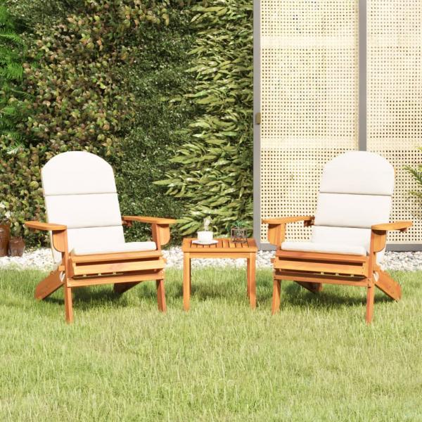 ARDEBO.de - 3-tlg. Garten-Lounge-Set Adirondack Massivholz Akazie