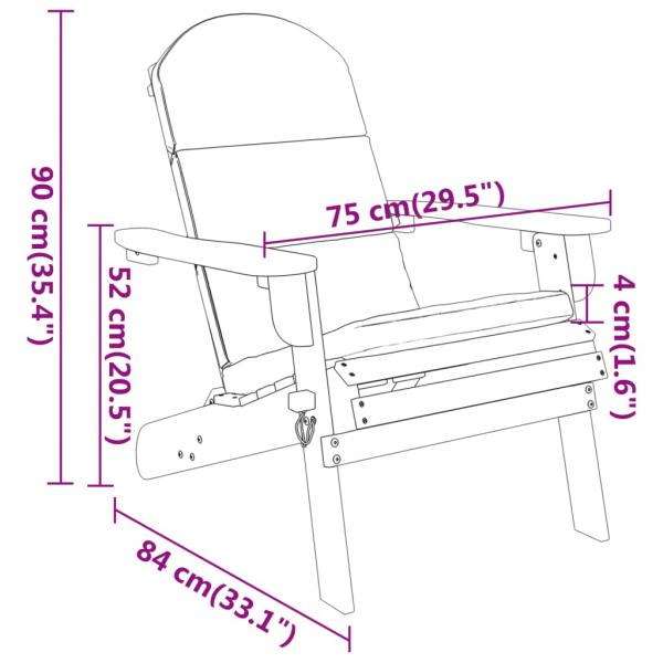 3-tlg. Garten-Lounge-Set Adirondack Massivholz Akazie