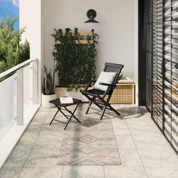 ARDEBO.de - Teppich ARBIZU Indoor und Outdoor Vintage-Design 80x250 cm