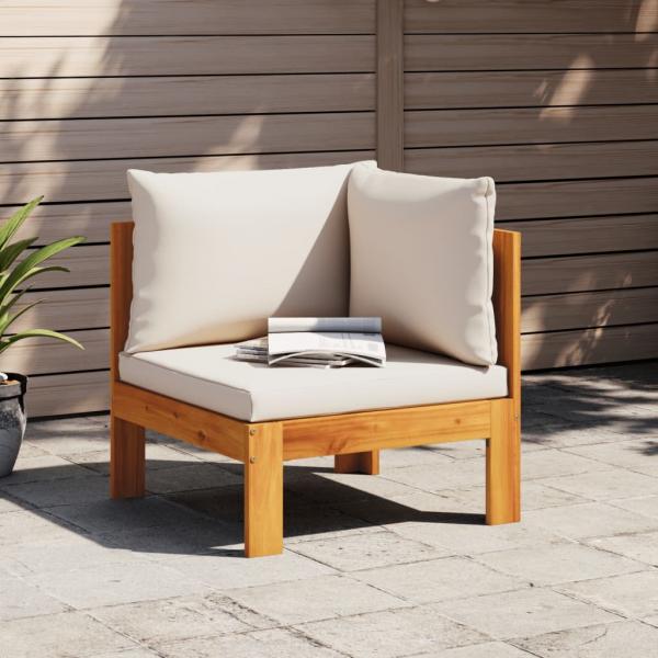 ARDEBO.de - Garten-Ecksofa mit Kissen Massivholz Akazie