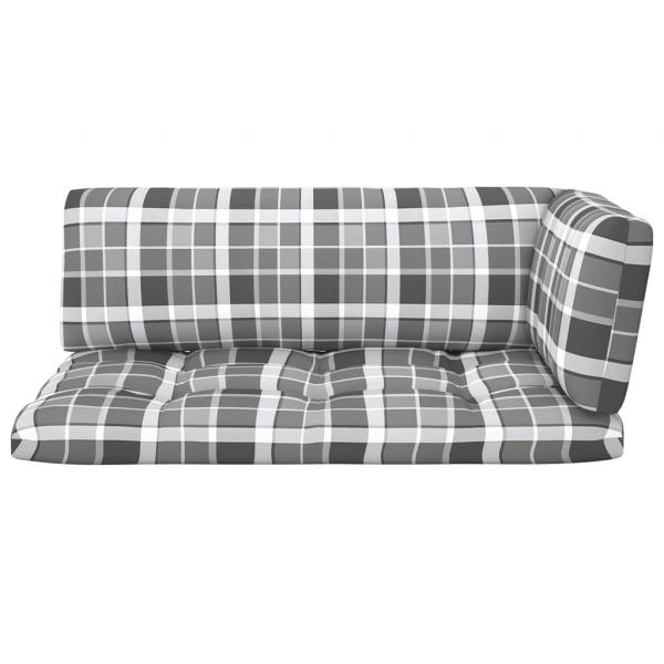 2-Sitzer-Palettensofa Weiß Imprägniertes Kiefernholz