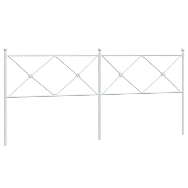 Kopfteil Metall Weiß 200 cm