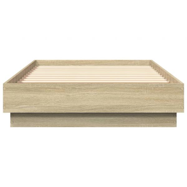 Bettgestell Sonoma-Eiche 75x190 cm Holzwerkstoff