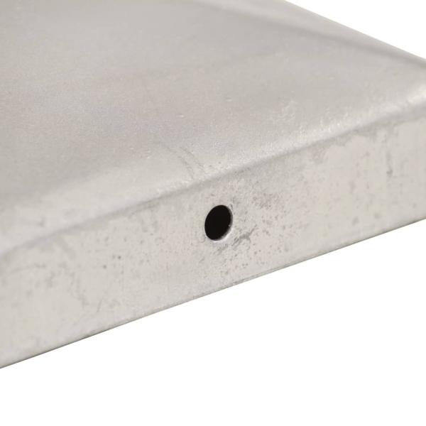 Pfostenkappen 6 Stk. Pyramide Verzinktes Metall 91 x 91 mm  