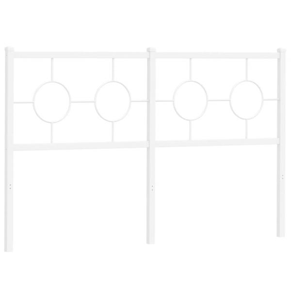 Kopfteil Metall Weiß 140 cm