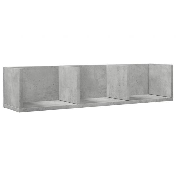 Wandschrank Betongrau 75x18x16,5 cm Holzwerkstoff