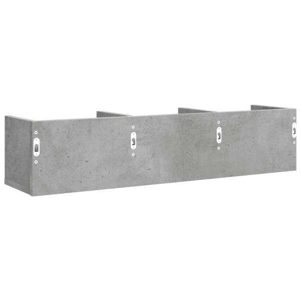 Wandschrank Betongrau 75x18x16,5 cm Holzwerkstoff