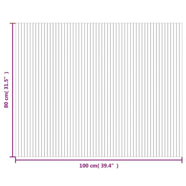 Teppich Rechteckig Natur 80x100 cm Bambus