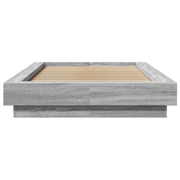 Bettgestell Grau Sonoma 90x190 cm Holzwerkstoff