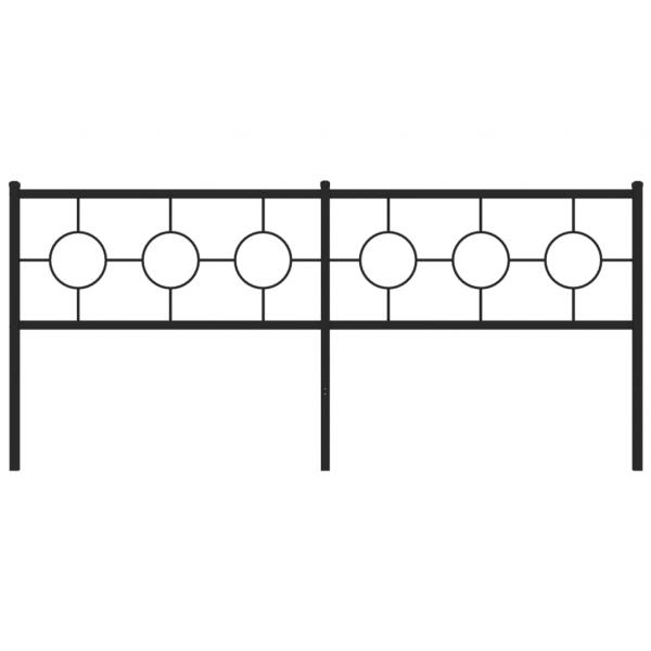 Kopfteil Metall Schwarz 193 cm