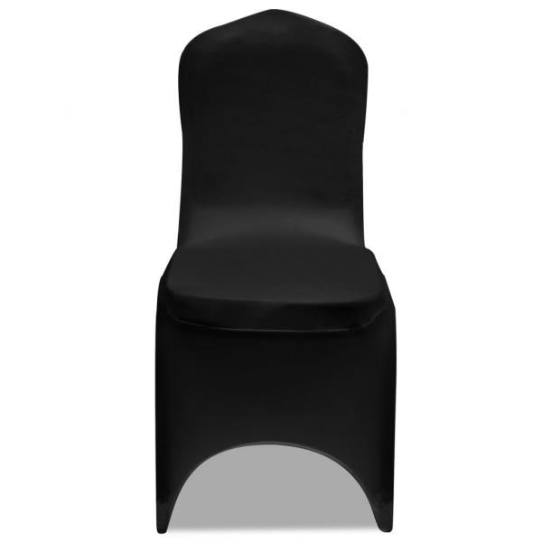 Stretch Stuhlbezug 4 Stück Schwarz