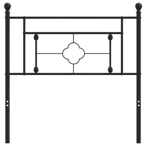 Kopfteil Metall Schwarz 100 cm