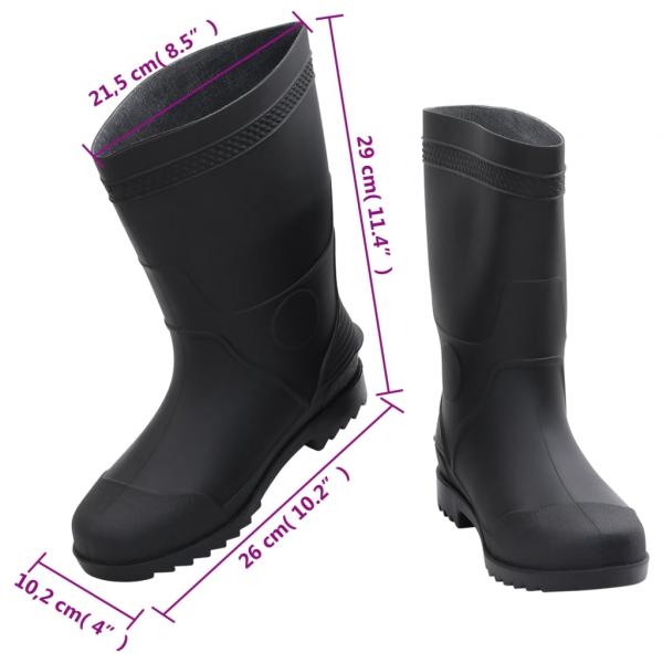 Gummistiefel Schwarz Größe 41 PVC